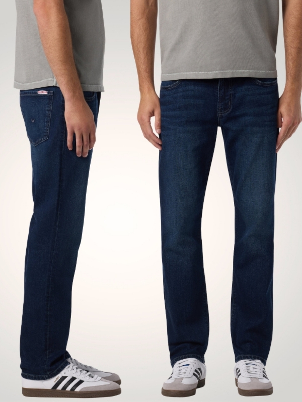 Hudson Byron Selvage 5 Pocket Straight Leg Blue Jeans Button-fly Mens Size 34